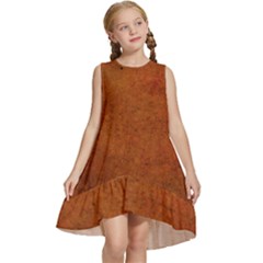 Brown Kids  Frill Swing Dress