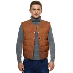 Brown Men s Short Button Up Puffer Vest	