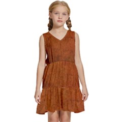 Brown Kids  Sleeveless Tiered Mini Dress