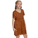 Brown Kids  Short Sleeve Tiered Mini Dress View3