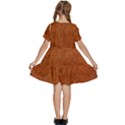 Brown Kids  Short Sleeve Tiered Mini Dress View4