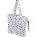 Snowflakes,colors Of The Rainbow Drawstring Tote Bag View1