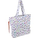 Snowflakes,colors Of The Rainbow Drawstring Tote Bag View2