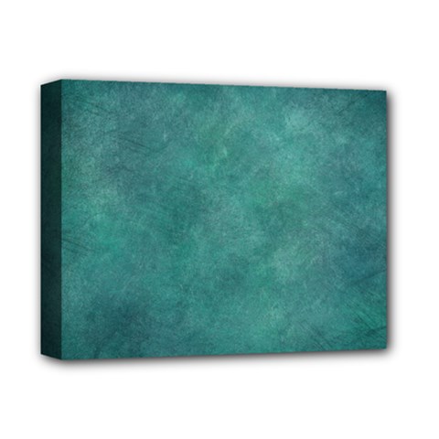 Dark Green Abstract Deluxe Canvas 14  X 11  (stretched) by nateshop