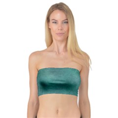 Dark Green Abstract Bandeau Top by nateshop