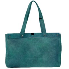 Dark Green Abstract Canvas Work Bag