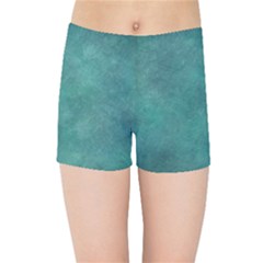 Dark Green Abstract Kids  Sports Shorts by nateshop