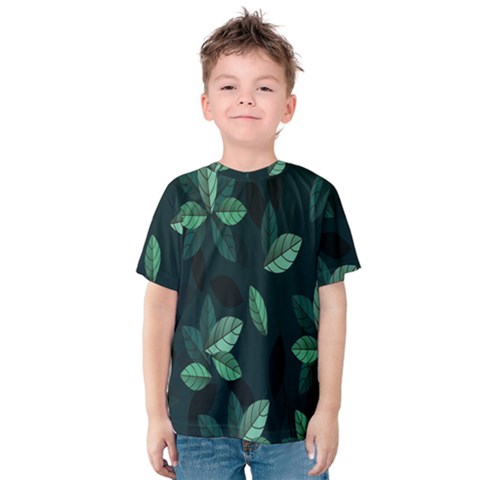 Leaves Kids  Cotton Tee by nateshop