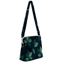 Leaves Zipper Messenger Bag by nateshop