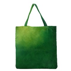 Light Green Abstract Grocery Tote Bag