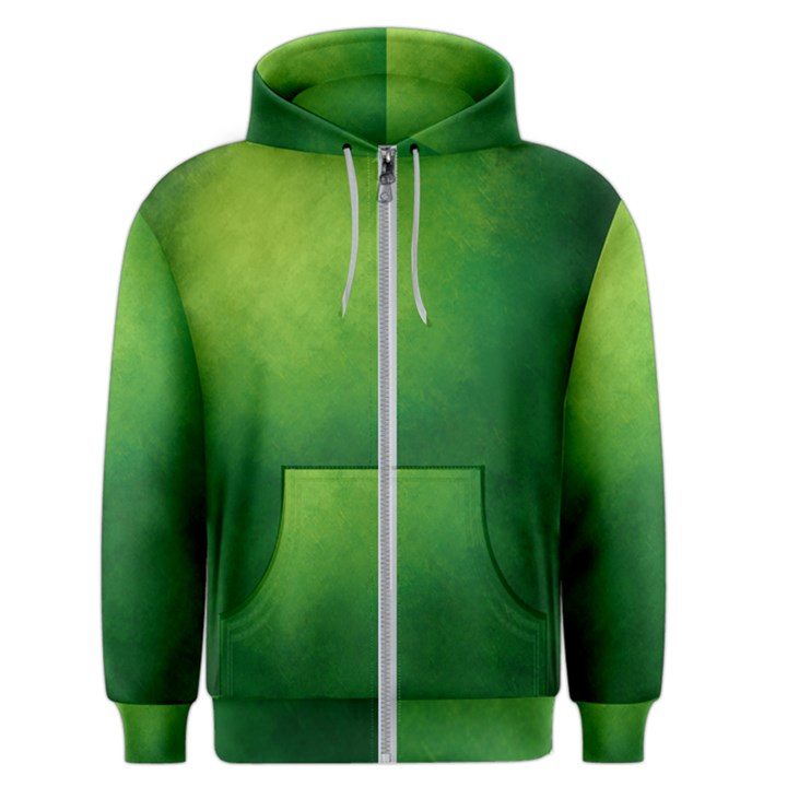 Light Green Abstract Men s Zipper Hoodie