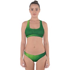 Light Green Abstract Cross Back Hipster Bikini Set by nateshop