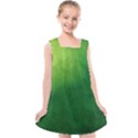 Light Green Abstract Kids  Cross Back Dress View1