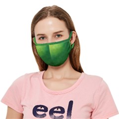 Light Green Abstract Crease Cloth Face Mask (adult) by nateshop