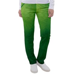 Light Green Abstract Women s Casual Pants by nateshop