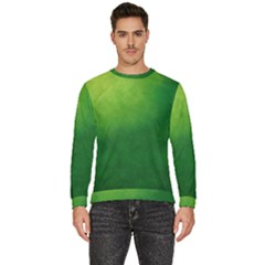 Light Green Abstract Men s Fleece Sweatshirt