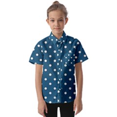 Polka-dots Kids  Short Sleeve Shirt by nateshop