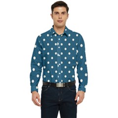 Polka-dots Men s Long Sleeve  Shirt