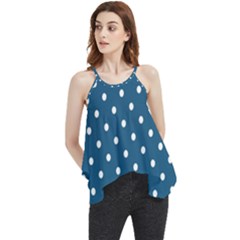 Polka-dots Flowy Camisole Tank Top by nateshop