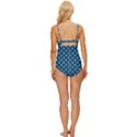 Polka-dots Knot Front One-Piece Swimsuit View4