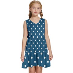 Polka-dots Kids  Sleeveless Tiered Mini Dress