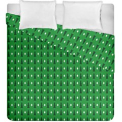 Light Green Christmas Tree Duvet Cover Double Side (king Size) by nateshop