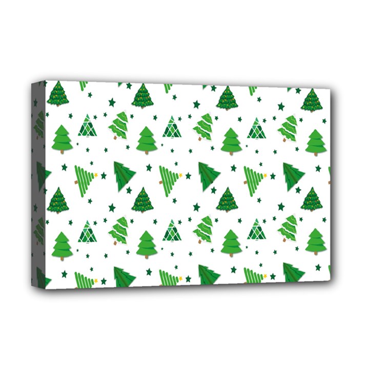 Christmas-trees Deluxe Canvas 18  x 12  (Stretched)