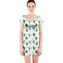 Christmas-trees Short Sleeve Bodycon Dress by nateshop