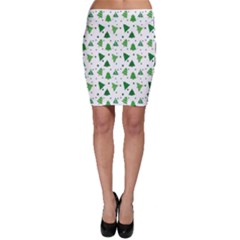 Christmas-trees Bodycon Skirt by nateshop