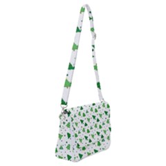 Christmas-trees Shoulder Bag With Back Zipper by nateshop