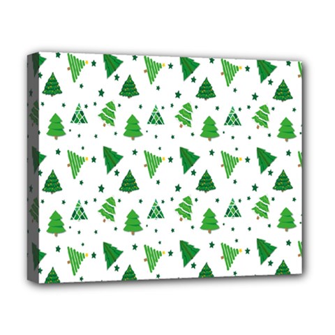 Christmas-trees Deluxe Canvas 20  X 16  (stretched) by nateshop