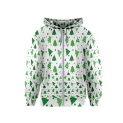 Christmas-trees Kids  Zipper Hoodie by nateshop