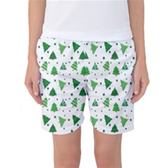 Christmas-trees Women s Basketball Shorts