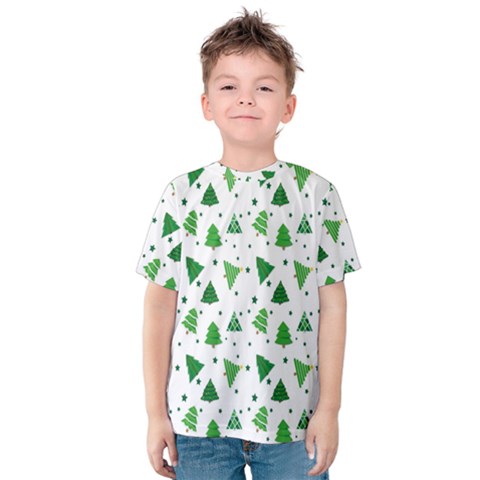 Christmas-trees Kids  Cotton Tee by nateshop