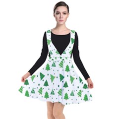 Christmas-trees Plunge Pinafore Dress by nateshop