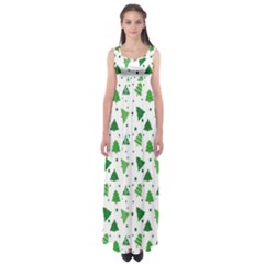 Christmas-trees Empire Waist Maxi Dress by nateshop