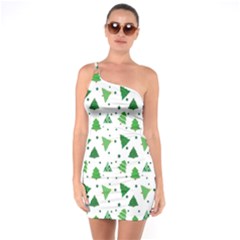 Christmas-trees One Soulder Bodycon Dress by nateshop