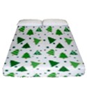 Christmas-trees Fitted Sheet (Queen Size) View1