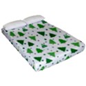 Christmas-trees Fitted Sheet (Queen Size) View2