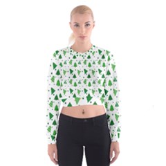 Christmas-trees Cropped Sweatshirt