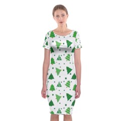 Christmas-trees Classic Short Sleeve Midi Dress by nateshop