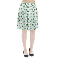 Christmas-trees Pleated Skirt by nateshop