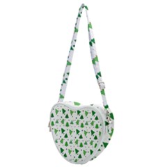 Christmas-trees Heart Shoulder Bag by nateshop