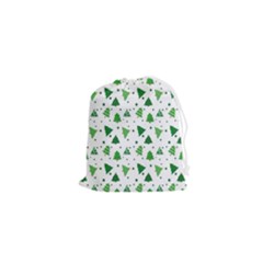 Christmas-trees Drawstring Pouch (xs) by nateshop