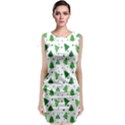 Christmas-trees Sleeveless Velvet Midi Dress View1