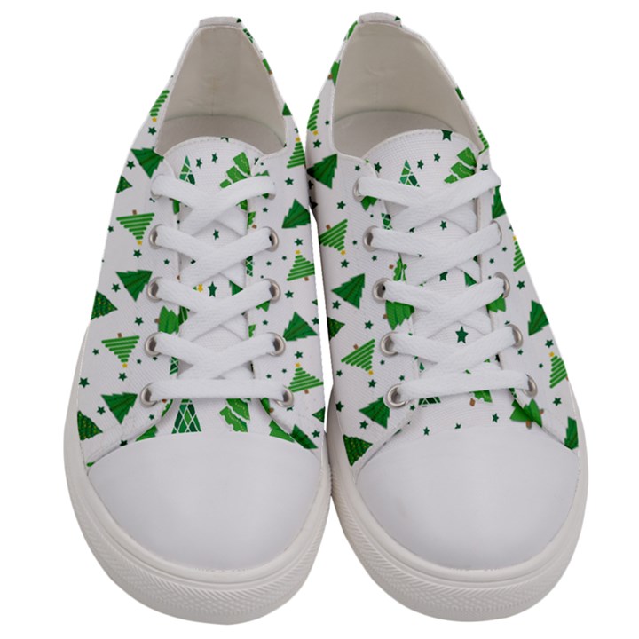 Christmas-trees Women s Low Top Canvas Sneakers