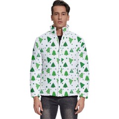 Christmas-trees Men s Puffer Bubble Jacket Coat by nateshop