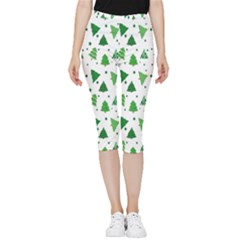 Christmas-trees Inside Out Lightweight Velour Capri Leggings  by nateshop