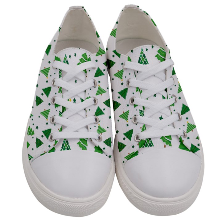 Christmas-trees Men s Low Top Canvas Sneakers