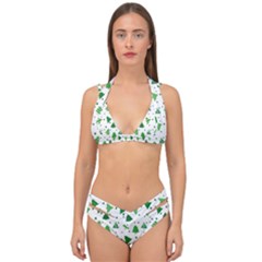 Christmas-trees Double Strap Halter Bikini Set by nateshop